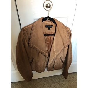 Bagatelle Camel Colored Moto Jacket